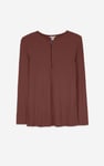 Zip Front Crew Neck T-Shirt