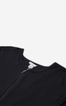 Zip Front Crew Neck T-Shirt