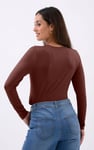 Zip Front Crew Neck T-Shirt