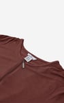 Zip Front Crew Neck T-Shirt