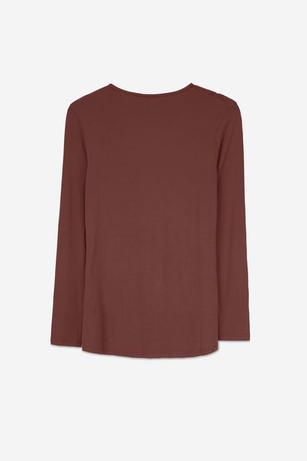 Zip Front Crew Neck T-Shirt