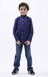 Woven Tipped Collar Shirt (3-14yrs)