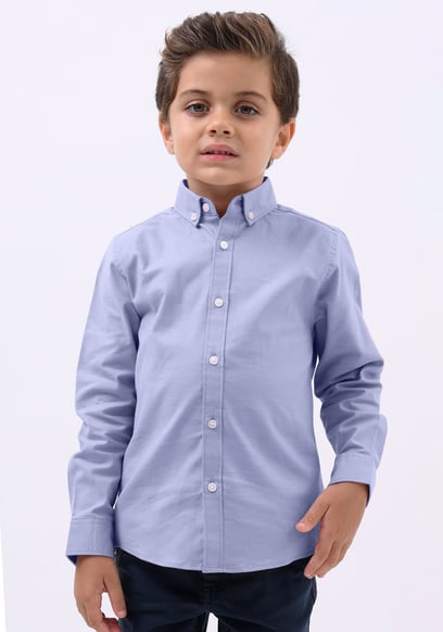 Boys LS Stretch Oxford Shirt (3-14yrs)