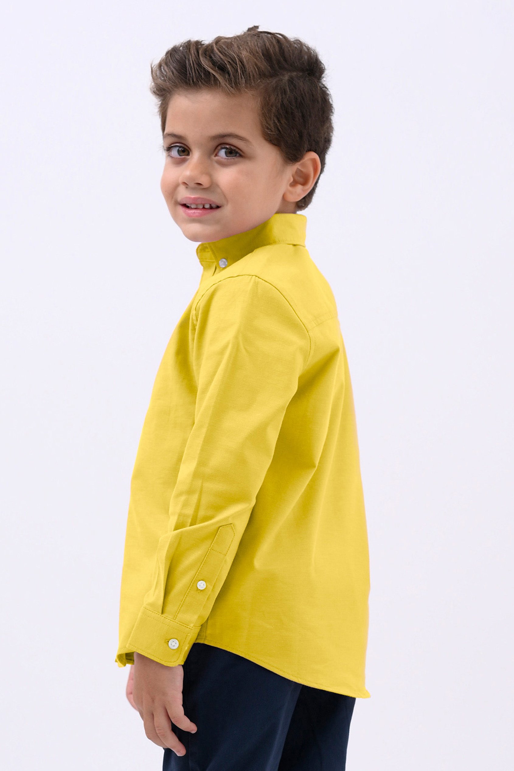 Boys LS Stretch Oxford Shirt (3-14yrs)