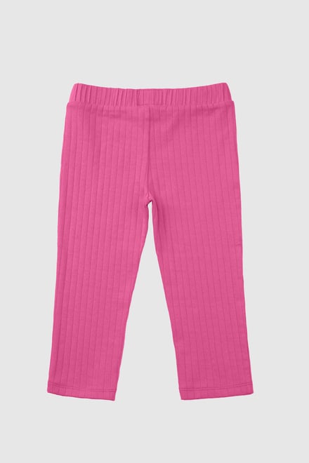 Textured Rib Crop Leggings