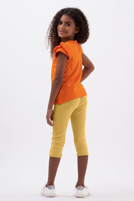 Textured Rib Crop Leggings