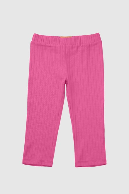 Textured Rib Crop Leggings
