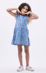 Girls Ruffle Neck Jersey Dress