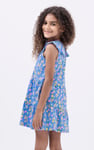 Girls Ruffle Neck Jersey Dress