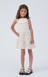 Girls Ruffle Neck Jersey Dress