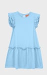 Girls Ruffle Sleeve Jersey Dress