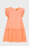 Girls Ruffle Sleeve Jersey Dress