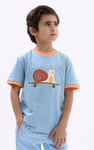 Boys Snail Print SS T-Shirt (3yrs-9yrs)