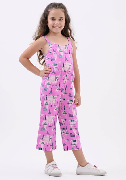 Girls City Print Jumpsuit (12/18mths - 6/7yrs)