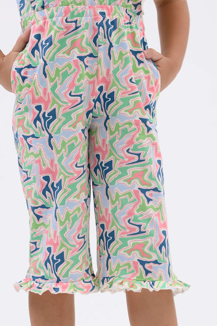 Girls Rainbow Fluid Print Jumpsuit (12/18mths-6/7yrs)
