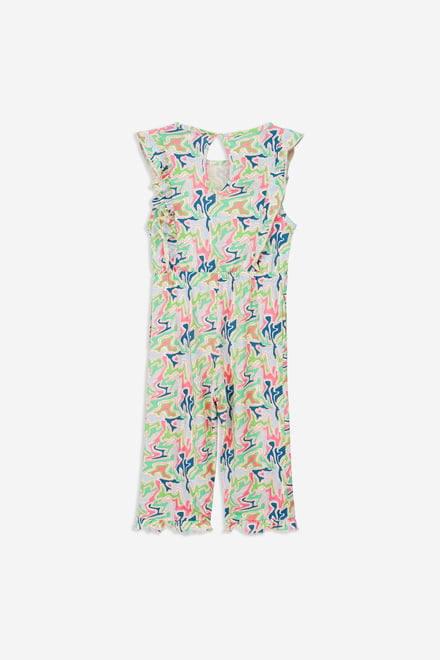 Girls Rainbow Fluid Print Jumpsuit (12/18mths-6/7yrs)