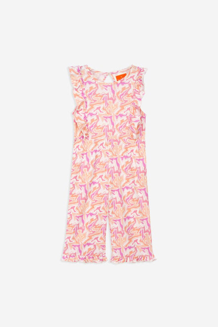 Girls Rainbow Fluid Print Jumpsuit (12/18mths-6/7yrs)