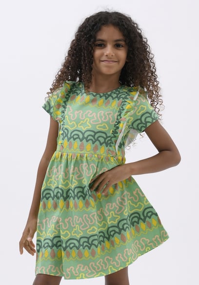Girls Rainbow Print Dress (12/18mths - 6/7yrs)