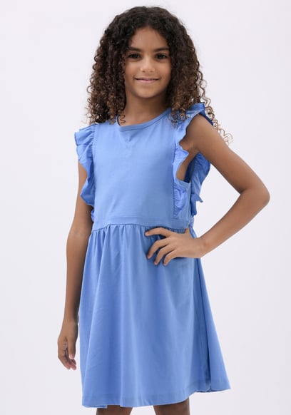 Girls Ruffle Sleeve Dress (12/18mths - 6/7yrs)