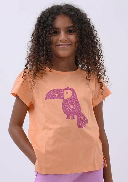 Girls Toucan Glitter Print T-Shirt (12/18mths-6/7yrs)