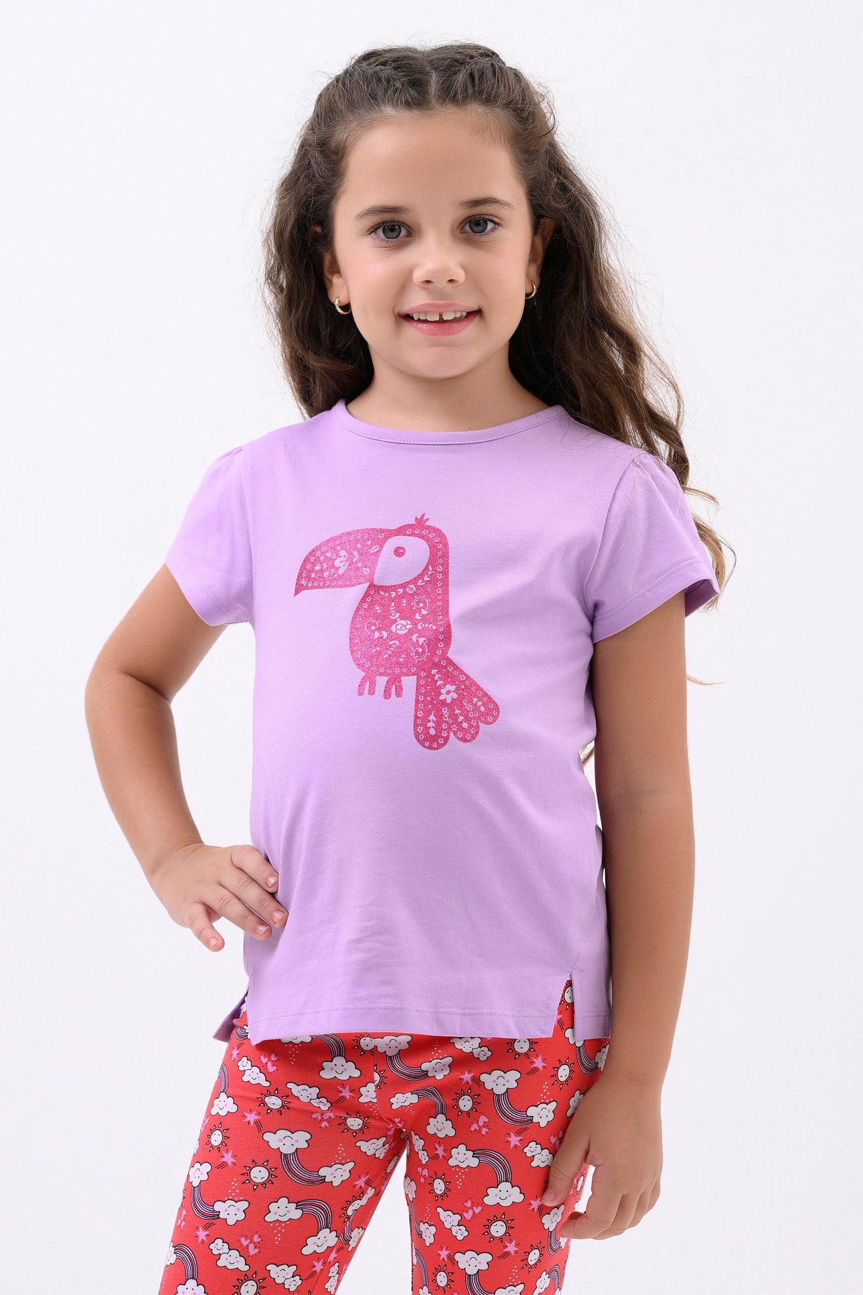 Girls Toucan Glitter Print T-Shirt (12/18mths-6/7yrs)