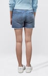 Raw Hem Skinny Denim Shorts