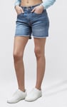Raw Hem Skinny Denim Shorts