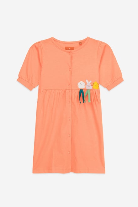 Girls Little Rabbit Puff Sleeve Dress  (12/18mths-6/7yrs)