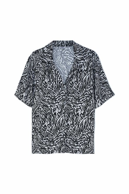 Animal Print Relaxed Shirt
