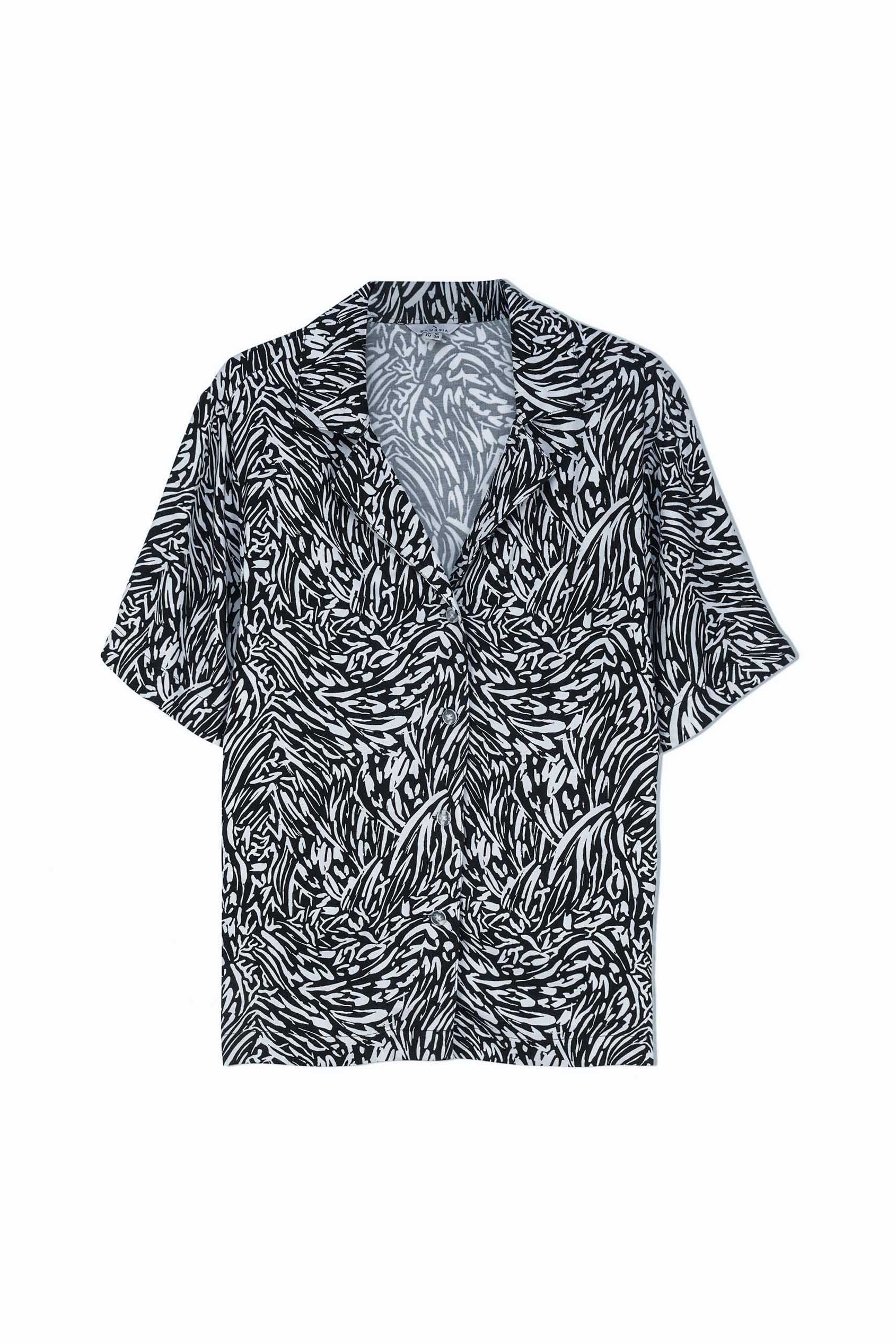 Animal Print Relaxed Shirt