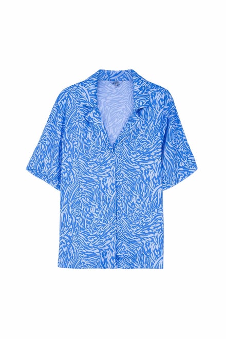 Animal Print Relaxed Shirt