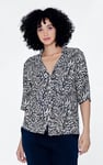 Animal Print Relaxed Shirt