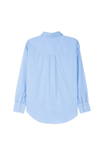 Long Sleeve Stripe Poplin Shirt