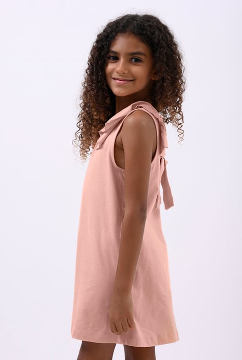 Girls Cream Ruffle Collar Dress (12/18mths-6/7yrs)