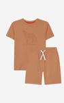 Boys Wolf Print T-shirt & Shorts Set (3yrs-9yrs)