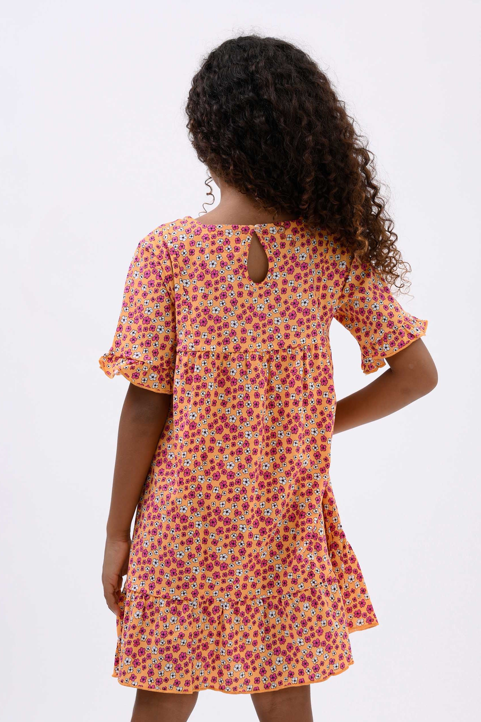 Girls Ditsy Print Dress (12/18mths-6/7yrs)