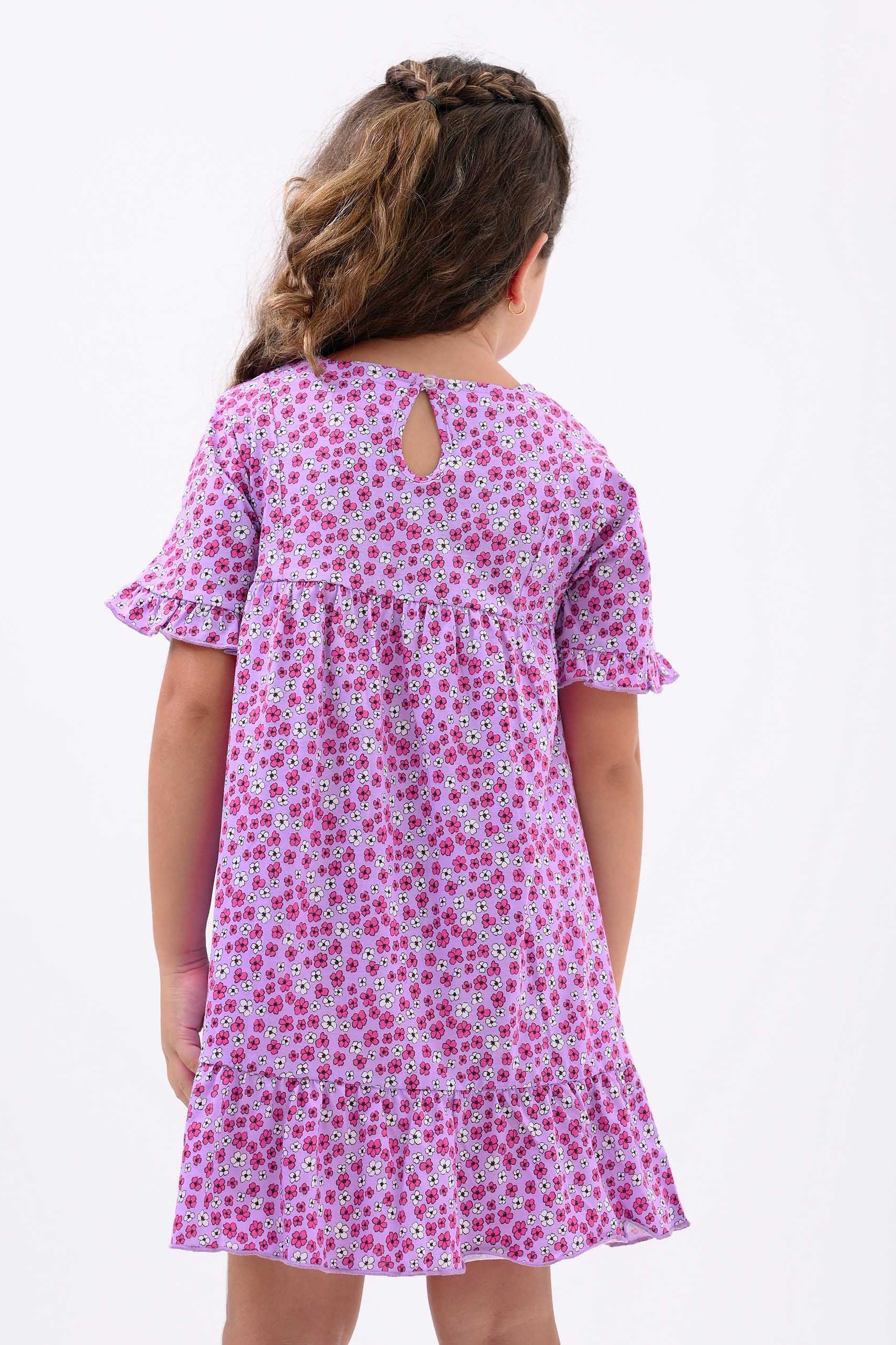 Girls Ditsy Print Dress (12/18mths-6/7yrs)