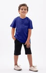 Button Placket With Front Cut & Sew T-Shirt