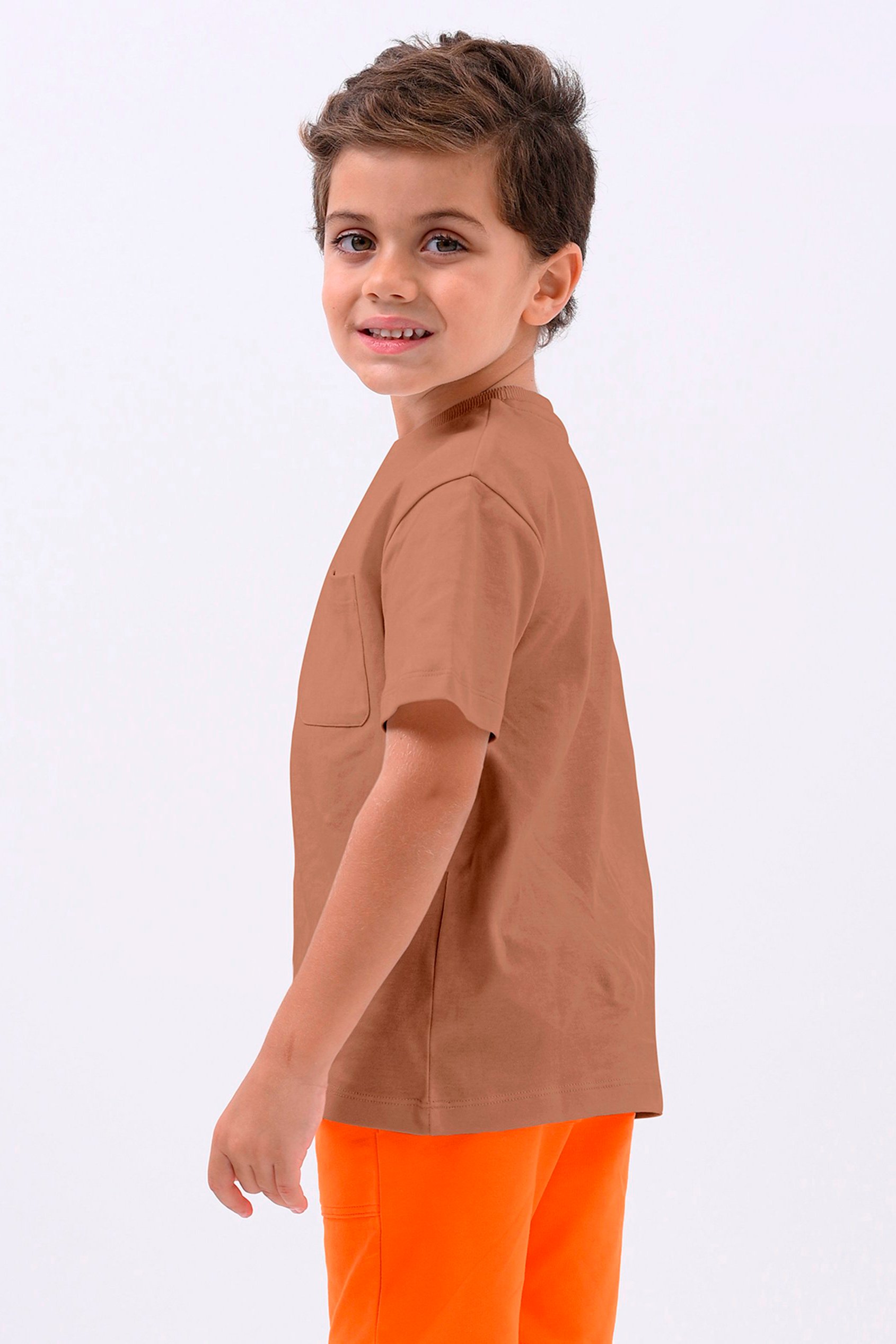 Boy's Basic T-Shirt With Pocket