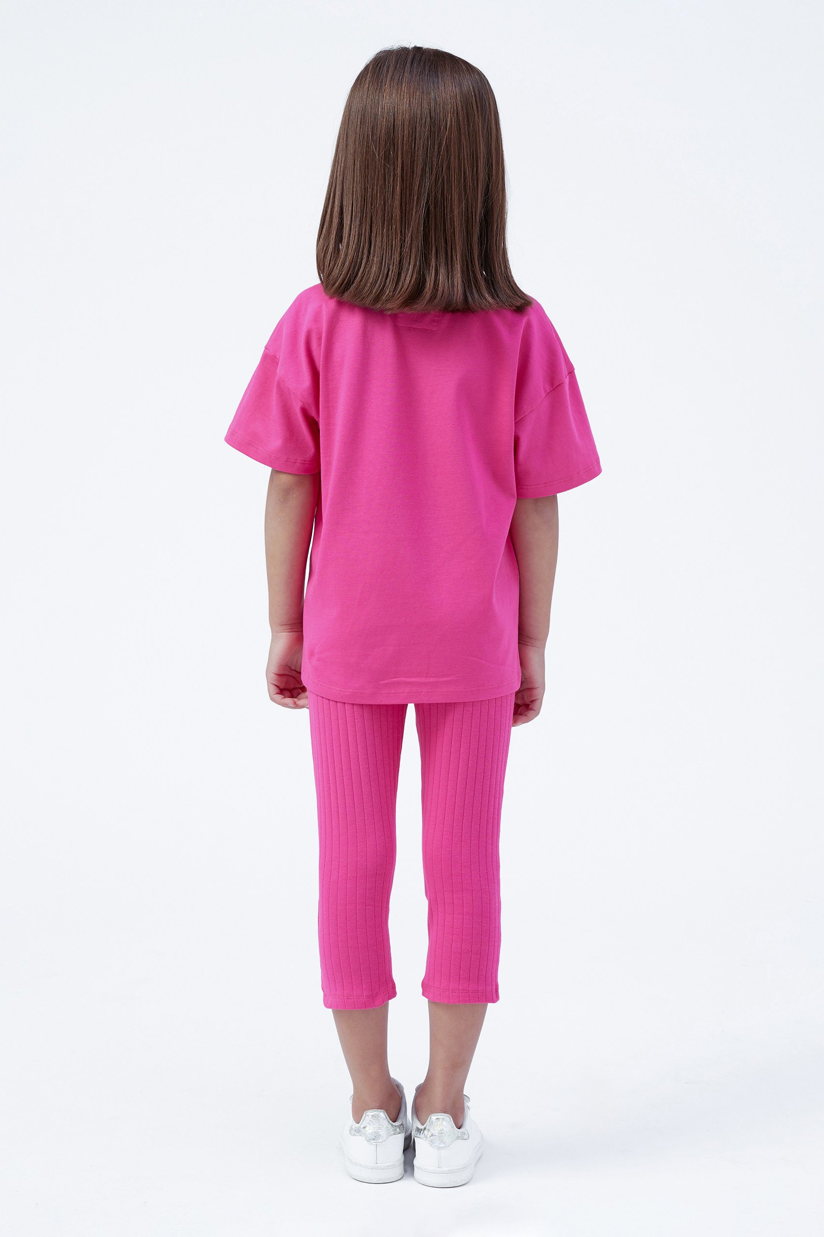 Girls Oversized Printed T-Shirt