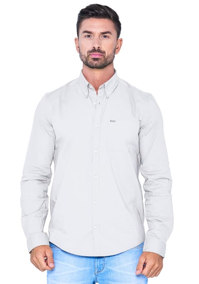 Mens Button Down Collar L/S Shirt