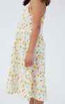 Girls Printed Tiered Strappy Jersey Dress