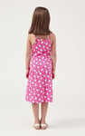 Girls Printed Tiered Strappy Jersey Dress