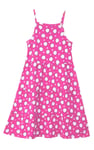 Girls Printed Tiered Strappy Jersey Dress