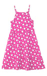Girls Printed Tiered Strappy Jersey Dress