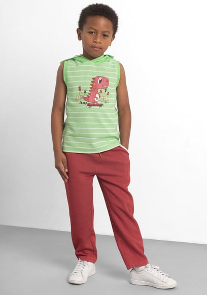 Contrast Rib Detailing Trouser (6yrs-11yrs)