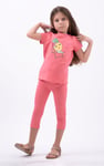 Chill Pineapple Print T-Shirt & Cropped Legging Set