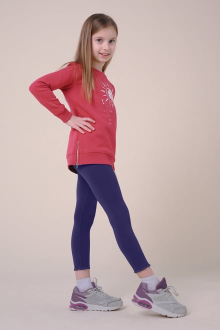Girls Lace Frill Hem Leggings (12/18mths-6/7yrs)