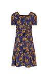 Square Neck Tiered Puff Sleeve Dress (2/3yrs-8/9yrs)