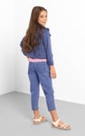 Girls Denim Belt Waist Paperbag Jeans (3/4yrs-8/9yrs)